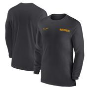 West Virginia Nike Dri-Fit Sideline UV Coach Long Sleeve Top
